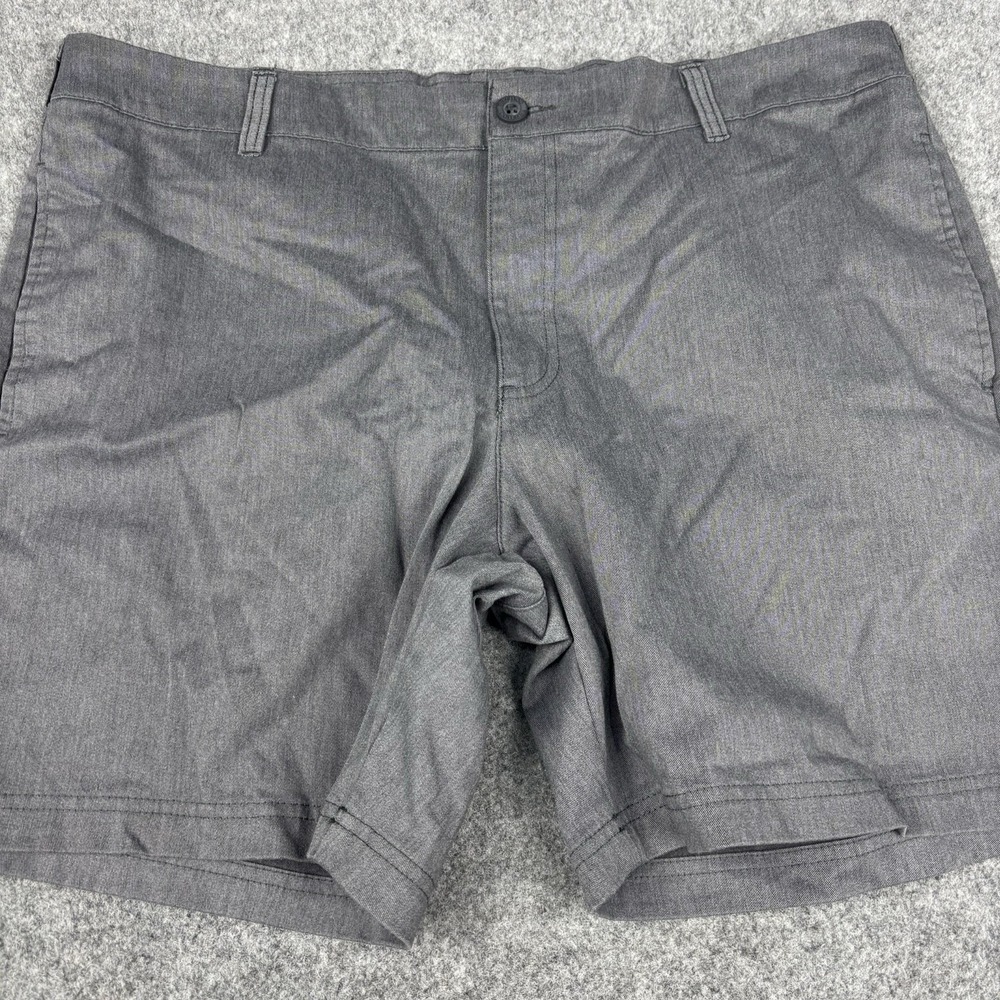 Columbia Shorts Mens 40 Gray Chino Flat Front Casual Outdoors Performance Hiking